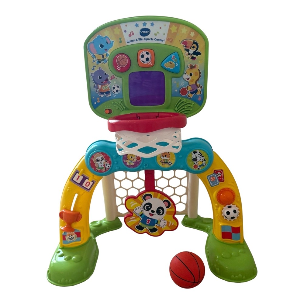 VTech Count & Win Sports Center   Sing-Along Songs  Basketball Soccer, Pre owned